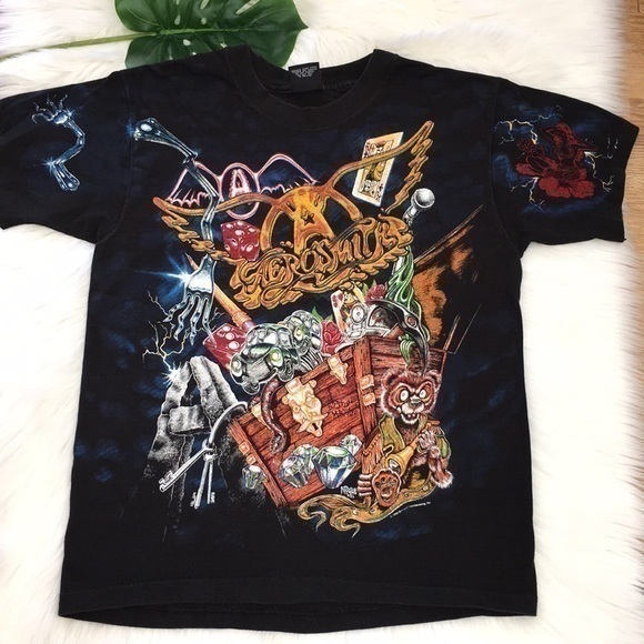 Men’s Vintage 1993 Aerosmith Concert T-shirt Sz L